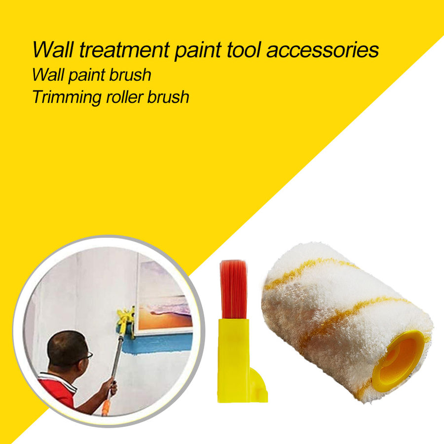 Paint Trimming Roller Brush Roller Paint Brush Wall Tool Roller Brush Set