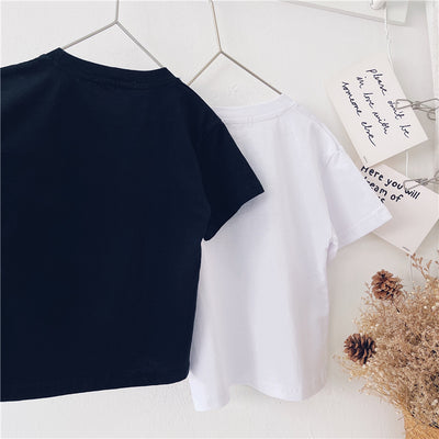 Boy's New Summer Short-Sleeved T-Shirt, Handsome Baby, Korean Style, Pure Cotton