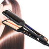 Cross-Border Exclusively For Lcd Display Infrared Hair Care Straightener Black Wide Plate Hair Straightener