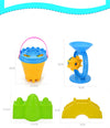 25-Piece Castle Bucket Sand Pool For Playing With Beach Bucket Shovel