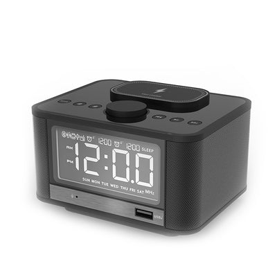 Usb Wireless Phone Charging Alarm Clock Radio