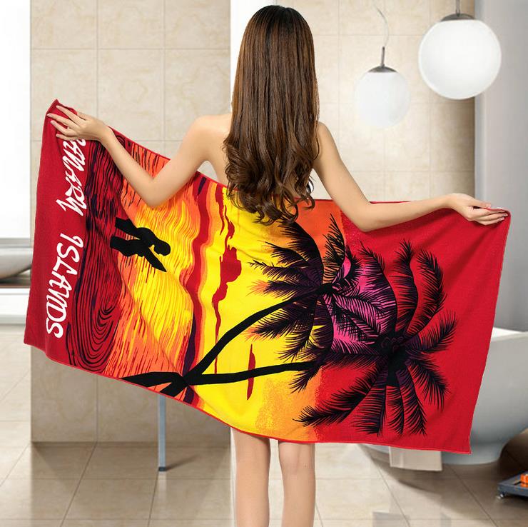 Printed beach towel