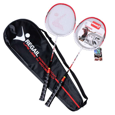 Aluminum Alloy Integrated Shock Absorption Badminton Racket Set