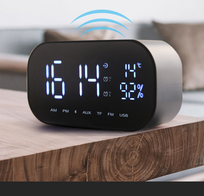 Creative Alarm Clock Radio Wireless Bluetooth Speaker