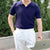 Polo Shirt Men Short Sleeve Is Decorated Body Solid Color Lapel