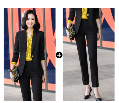 Spring And Autumn Fashion Temperament Commuter Women's Suits