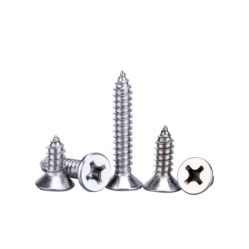 304 Stainless Steel Cross Countersunk Head Tapping Screws